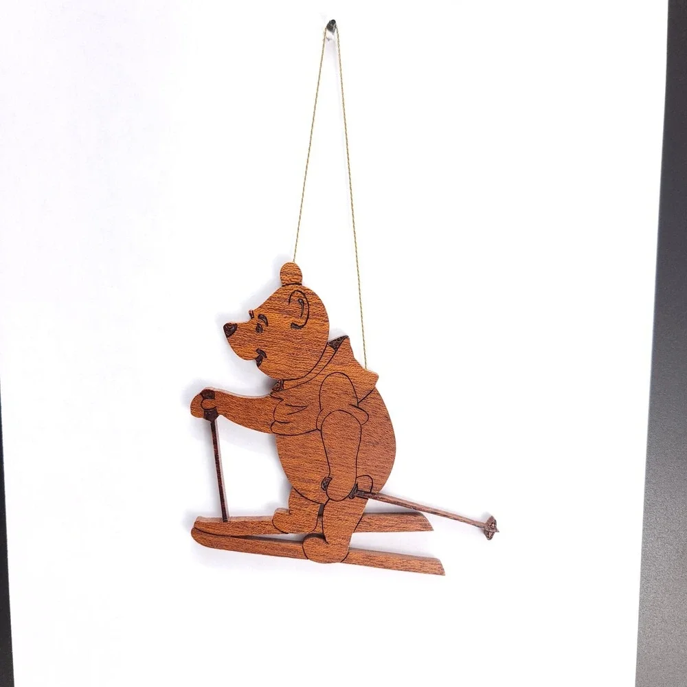 Disney‎ Winnie The Pooh Vintage Wooden Christmas Ornament Bob Deihl 1994